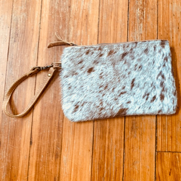 Myra Bag Handbags - EUC Myra Bag cow fur wristlet. Speckled.